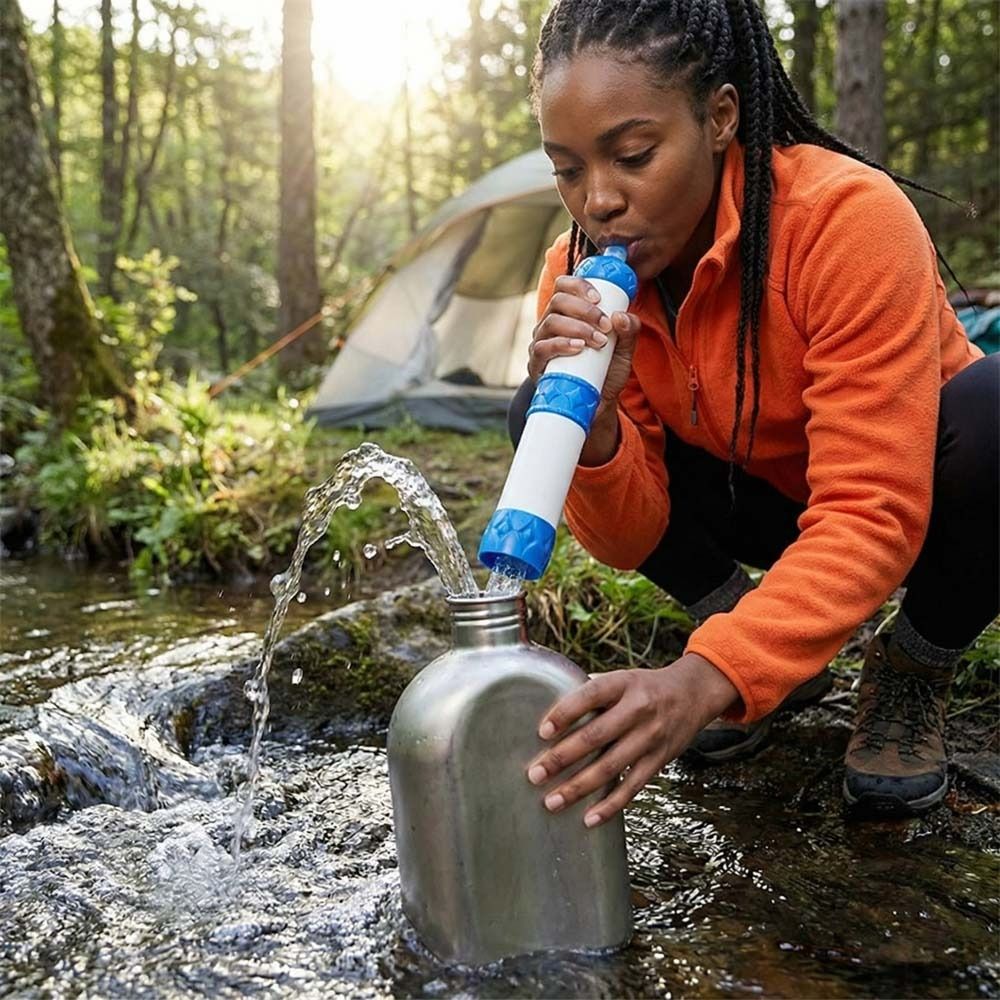 Water Purification Straw - Mini Paille Filtrante pour l'Eau, Purificateur
