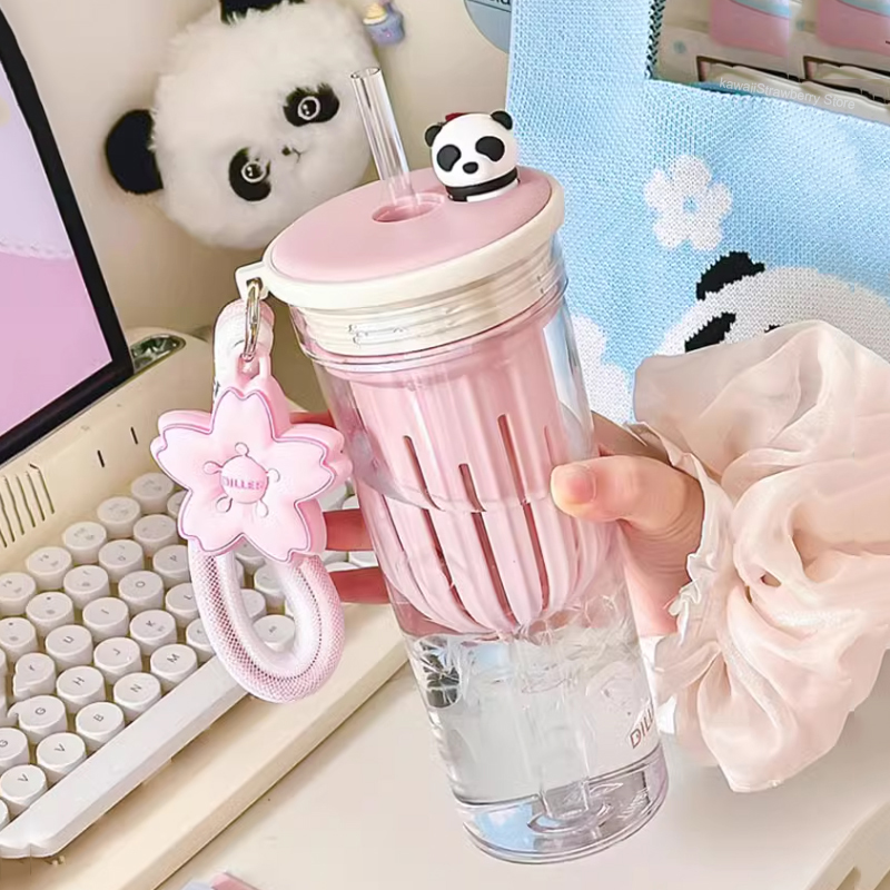 Water Purification Straw - Bouteille d'eau Kawaii avec filtre, tasse