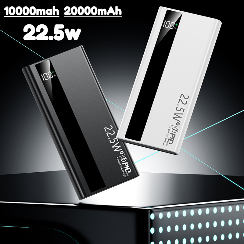 Solar Emergency Charger - Batterie externe 20000mAh, charge rapide, batterie