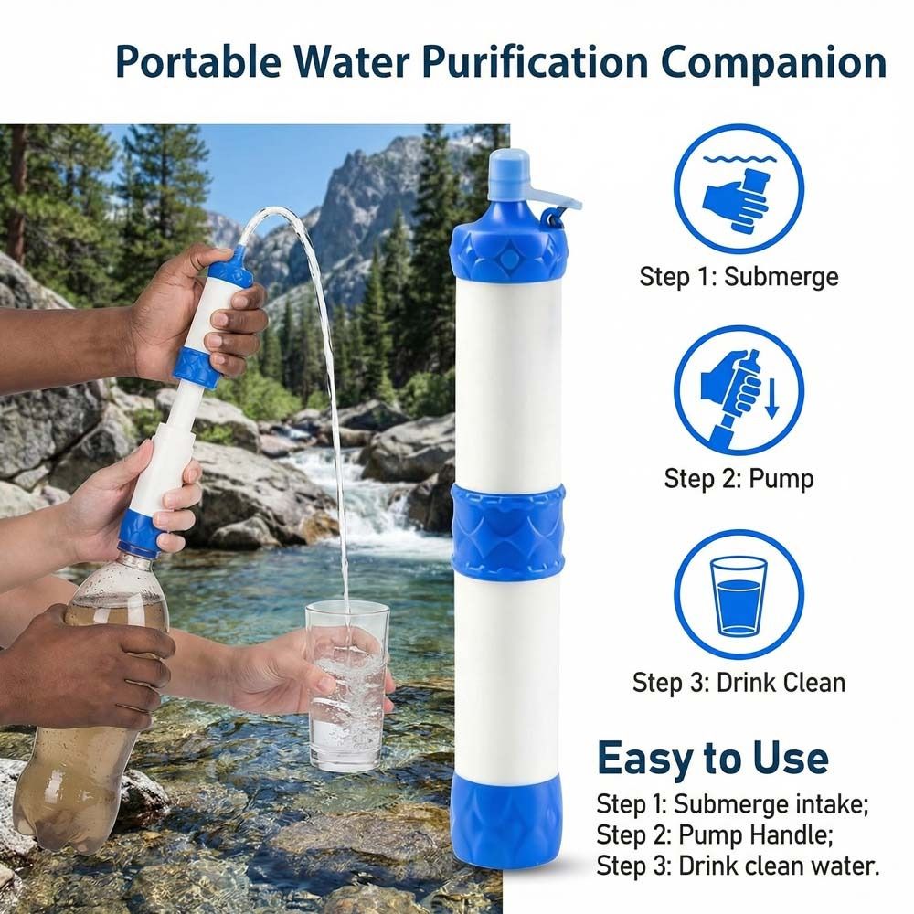 Mini Paille Filtrante pour l'E - Water Purification Straw avis et prix